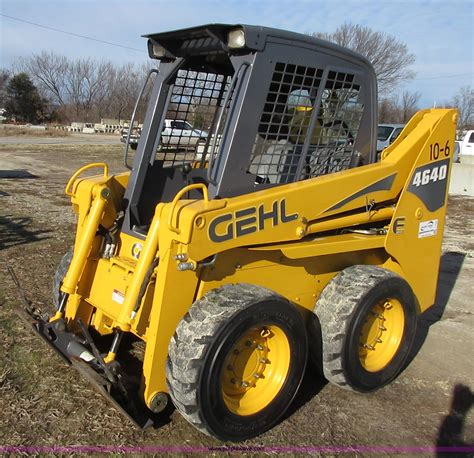 gehl skid steer aux hydraulics 4640|salvage gehl 4640 skidsteer.